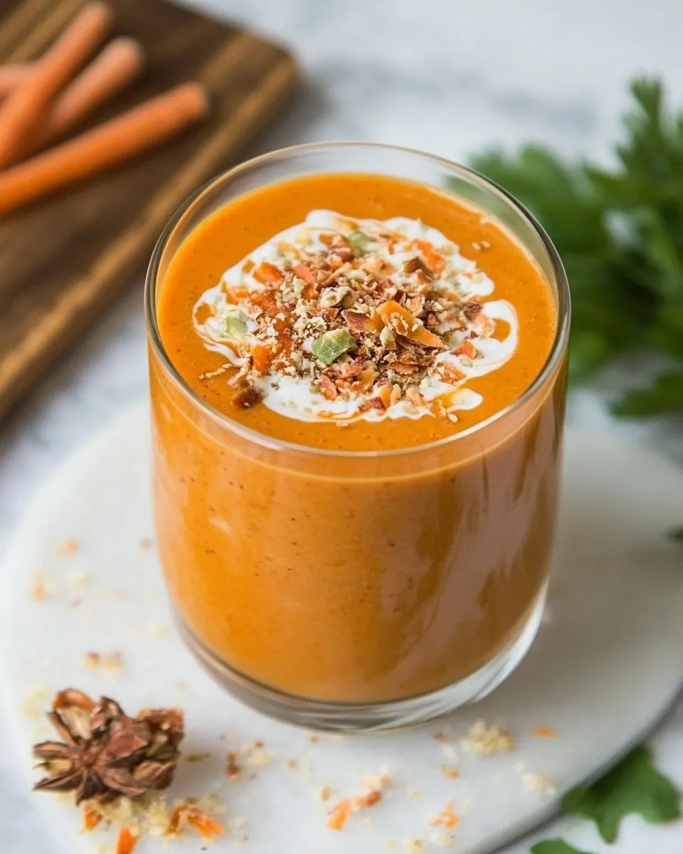 Delicious Low-Carb Carrot Cake Smoothie image