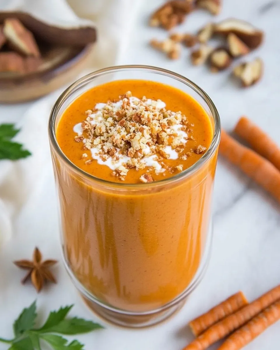 Easy Low-Carb Carrot Cake Smoothie shot