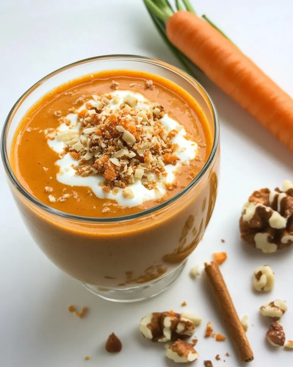 Tasty Low-Carb Carrot Cake Smoothie recipe photo