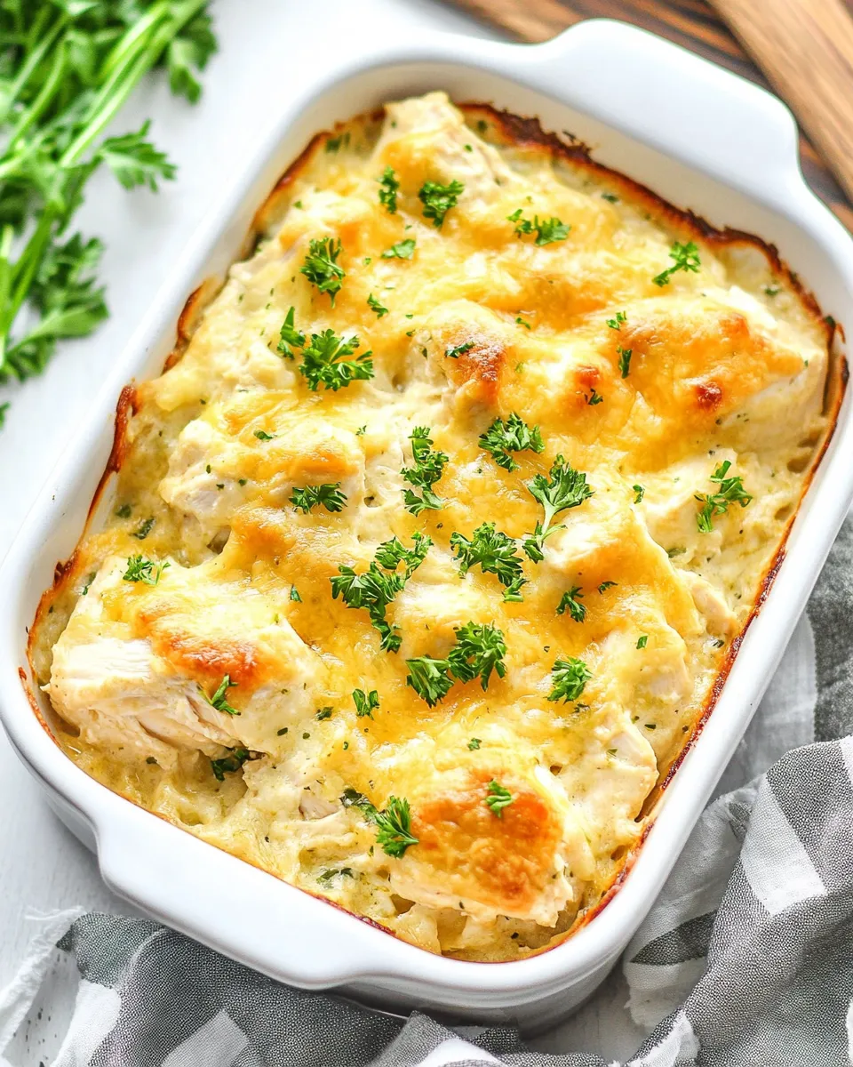 Quick Low-Carb Million Dollar Chicken Casserole shot
