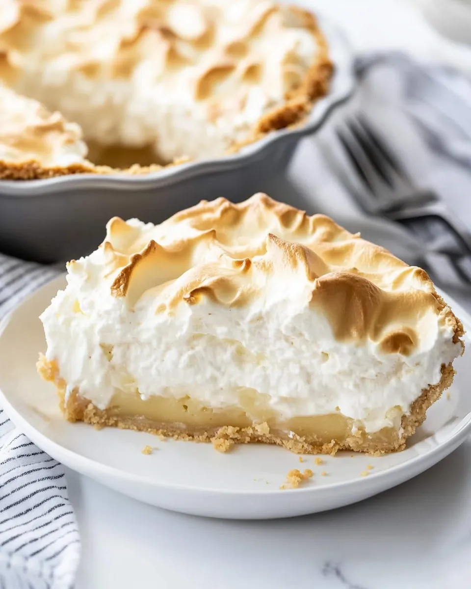 Homemade Lubys Coconut Meringue Pie Easy Copycat Recipe photo