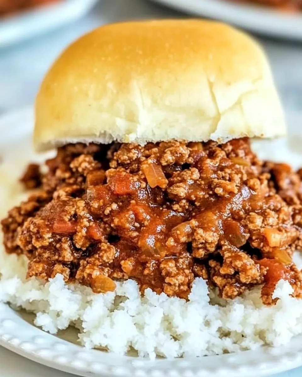 Delicious Lunch Lady Sloppy Joes shot