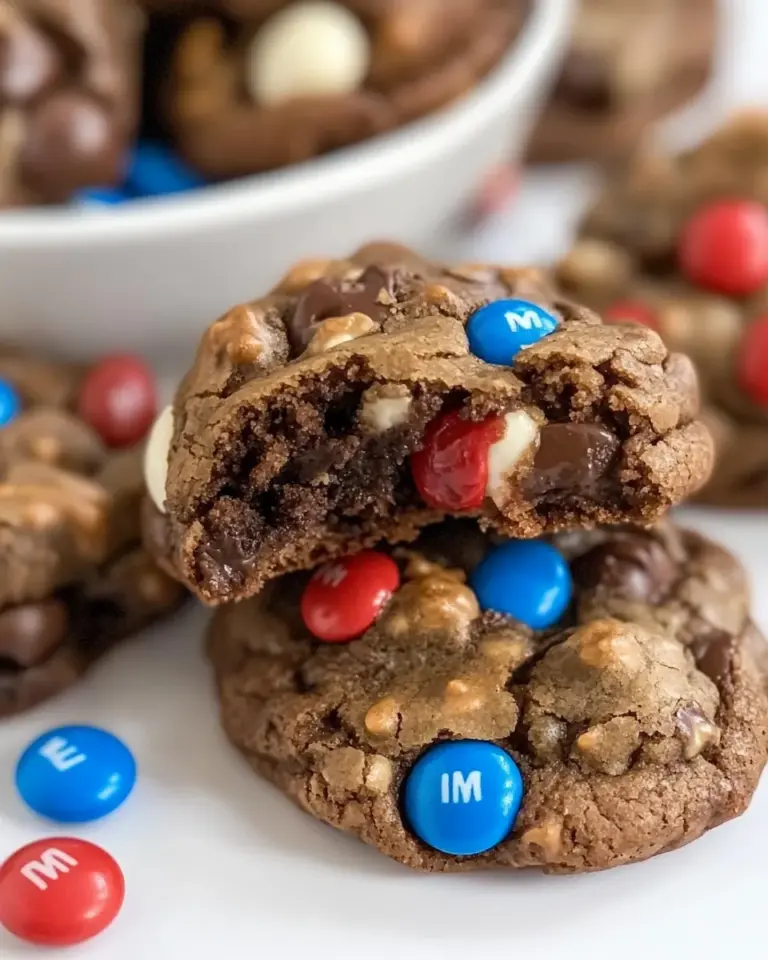 Easy M&M Brownie Mix Cookies photo