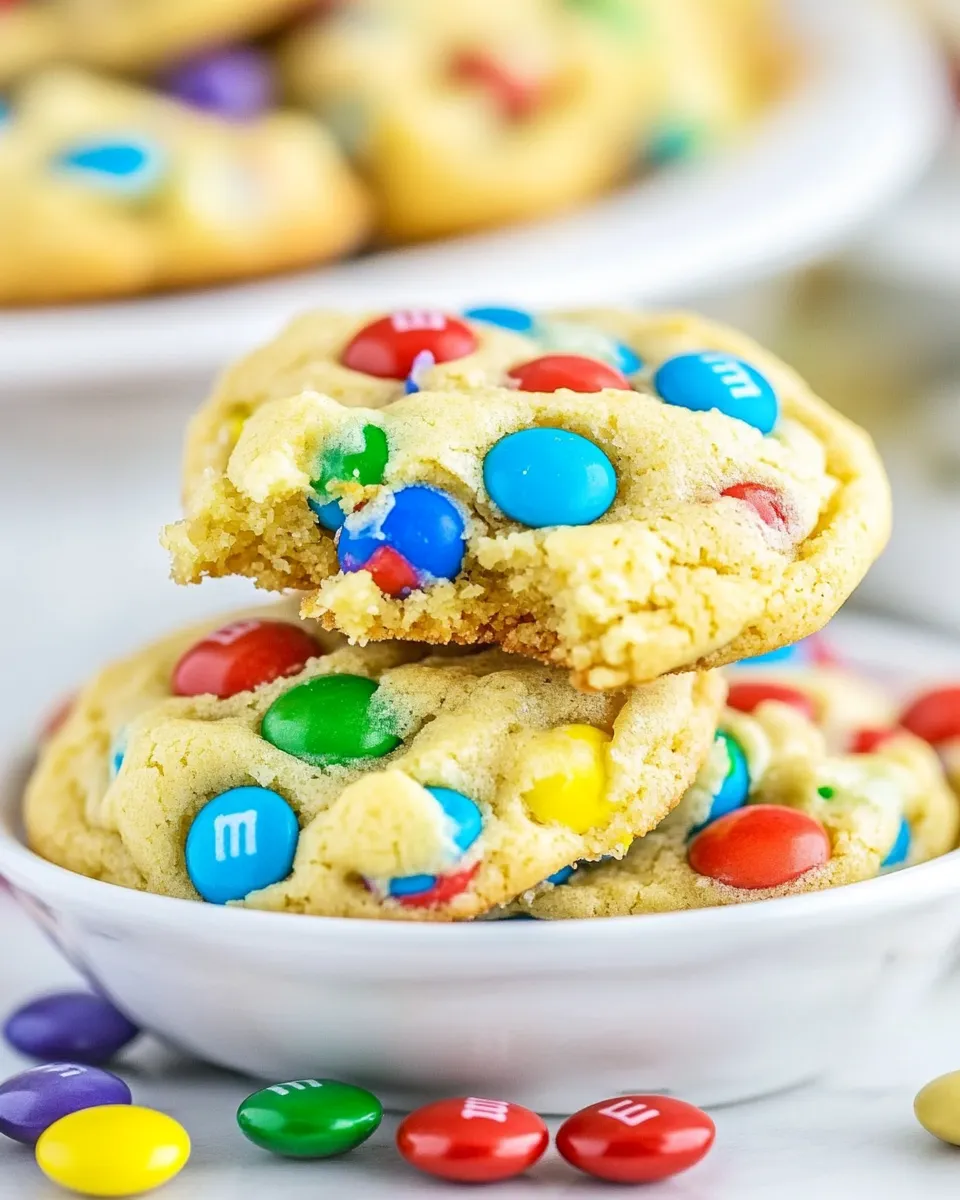 Classic M&M Cake Mix Cookies image