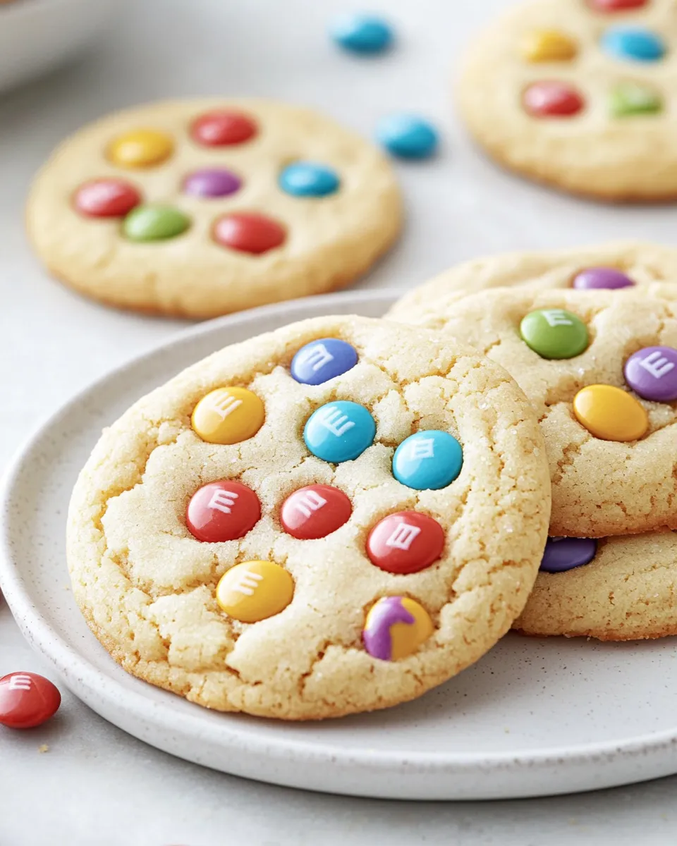 Delicious M&M Sugar Cookies shot