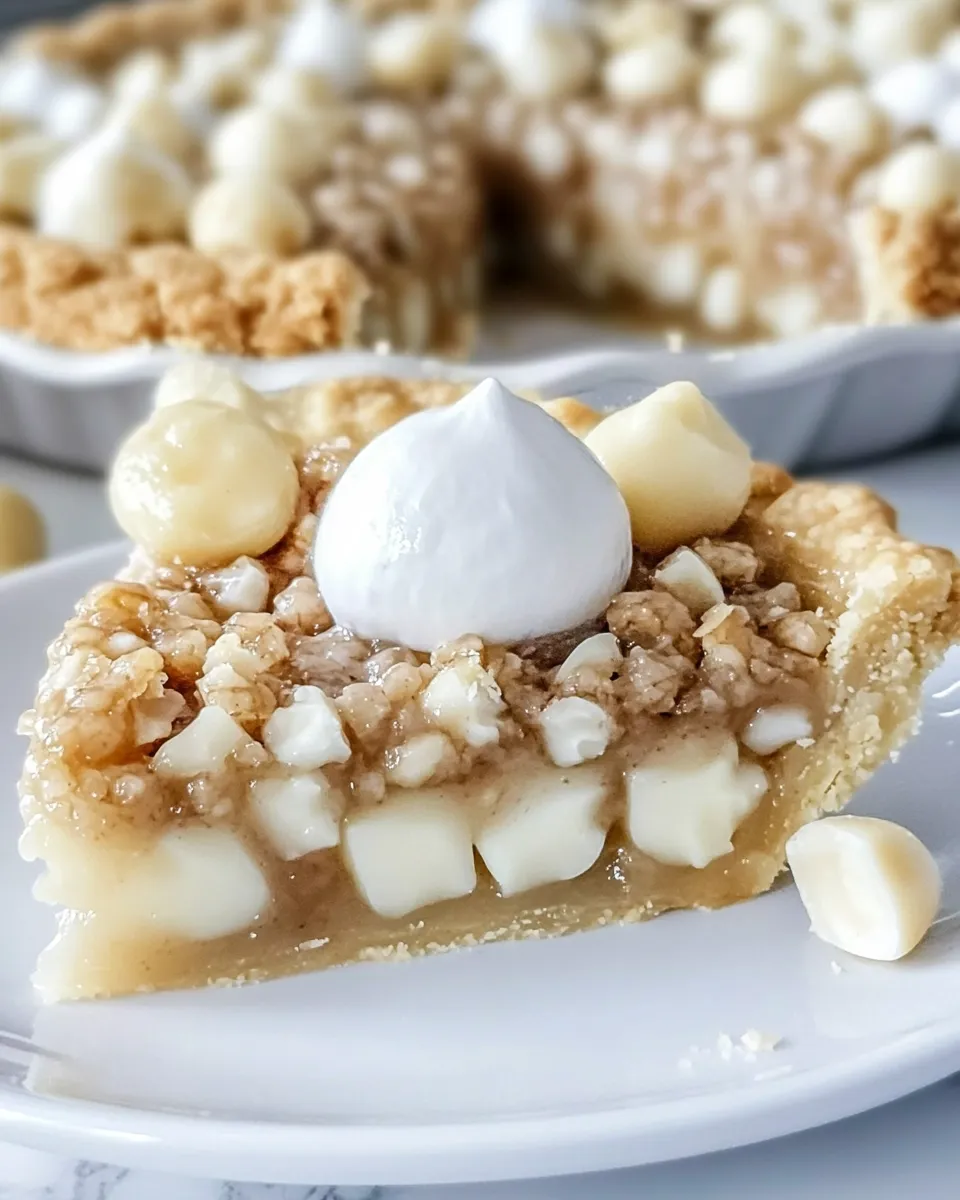 Delicious Macadamia Nut Pie with White Chocolate image
