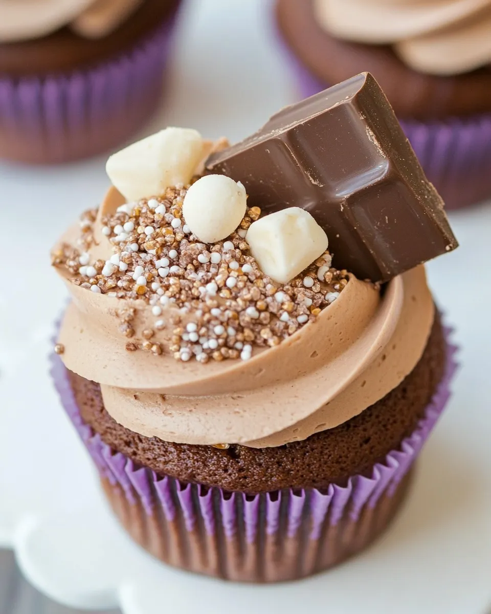 Classic Malted Milk Chocolate Cupcakes image