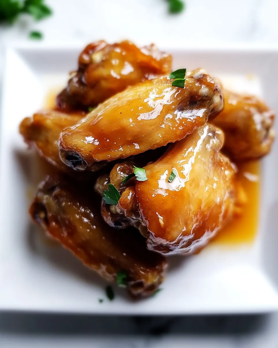 Homemade Maple Glazed Chicken Wings Recipe photo