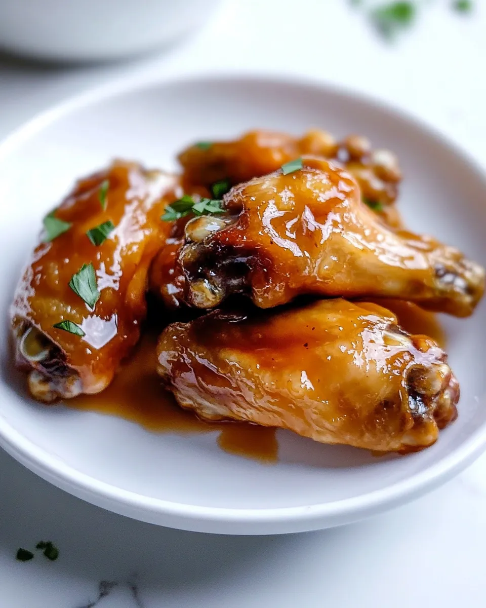 Delicious Maple Glazed Chicken Wings Recipe image