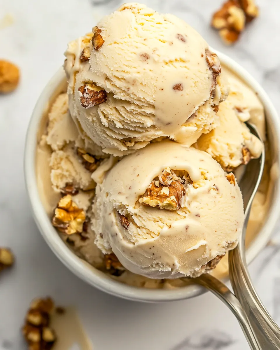 Homemade Maple Walnut Ice Cream photo