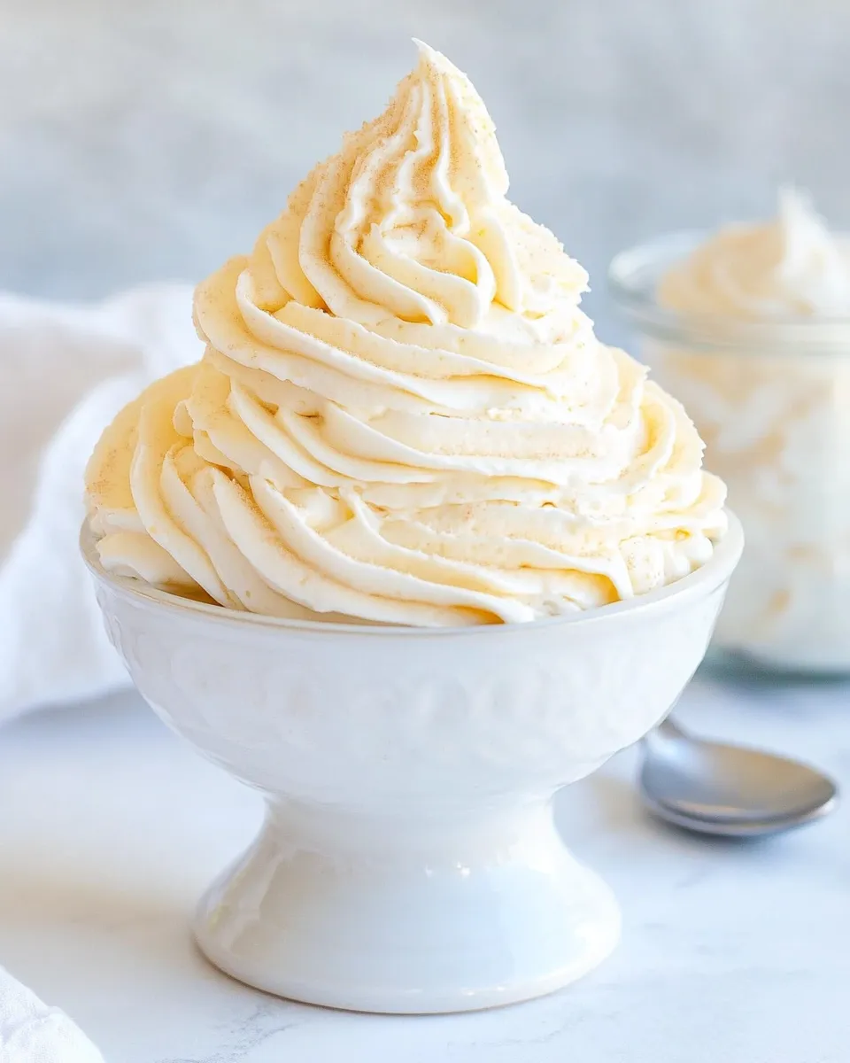 Delicious Marshmallow Buttercream Frosting shot