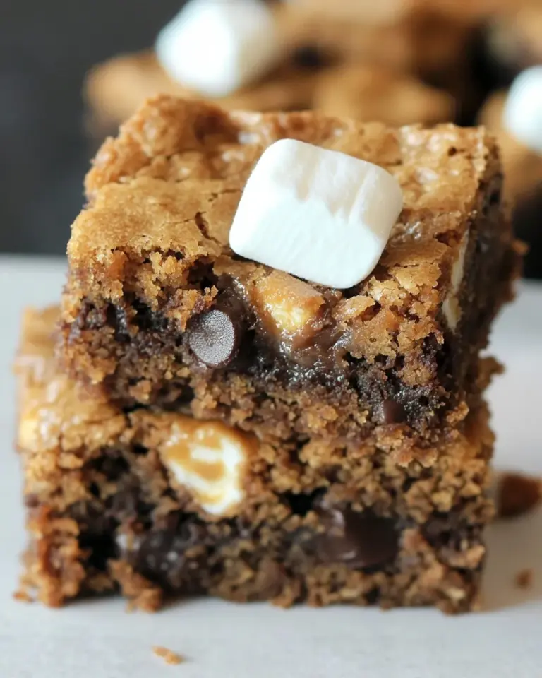 Homemade Marshmallow Toffee Blondies photo