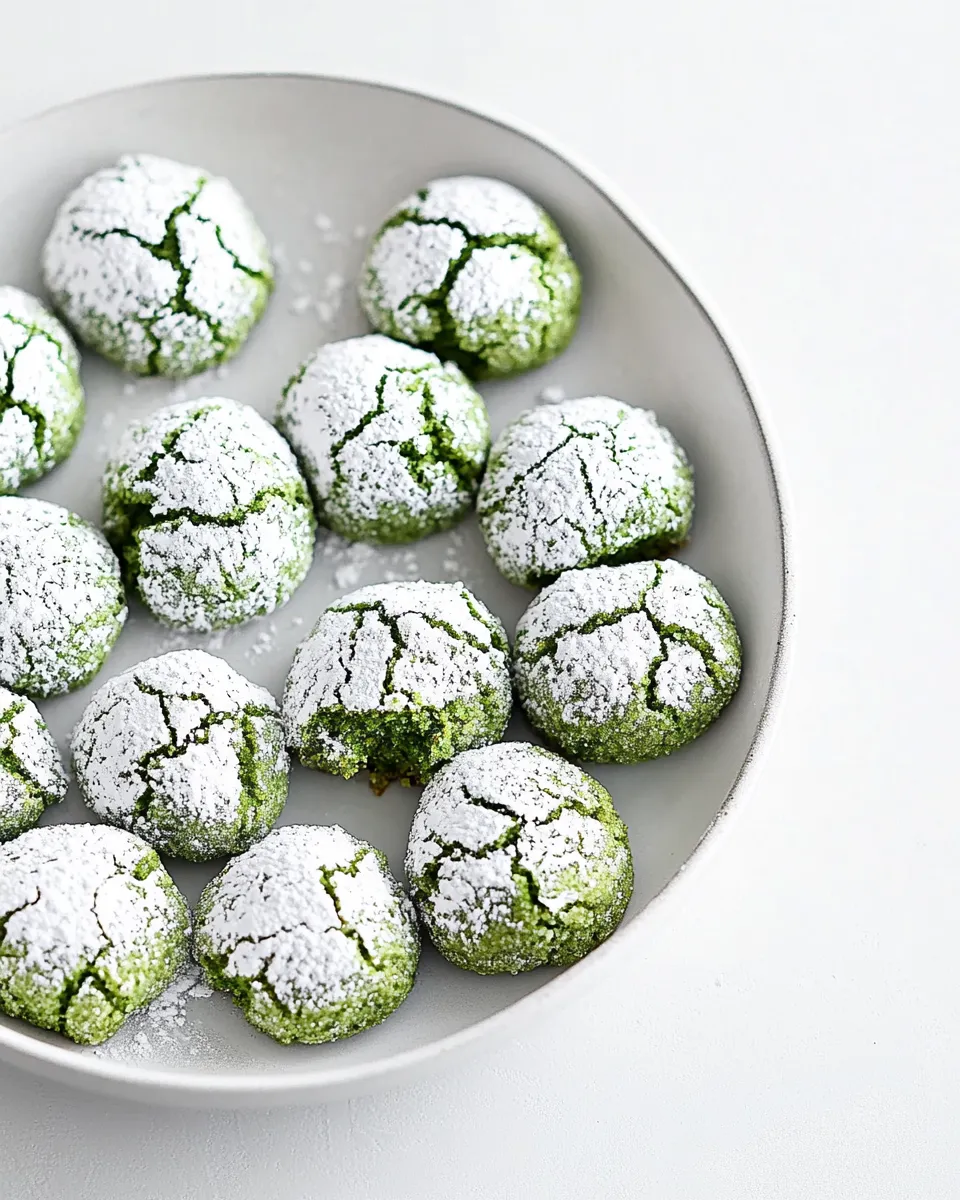 Classic Matcha Amaretti Cookies dish photo