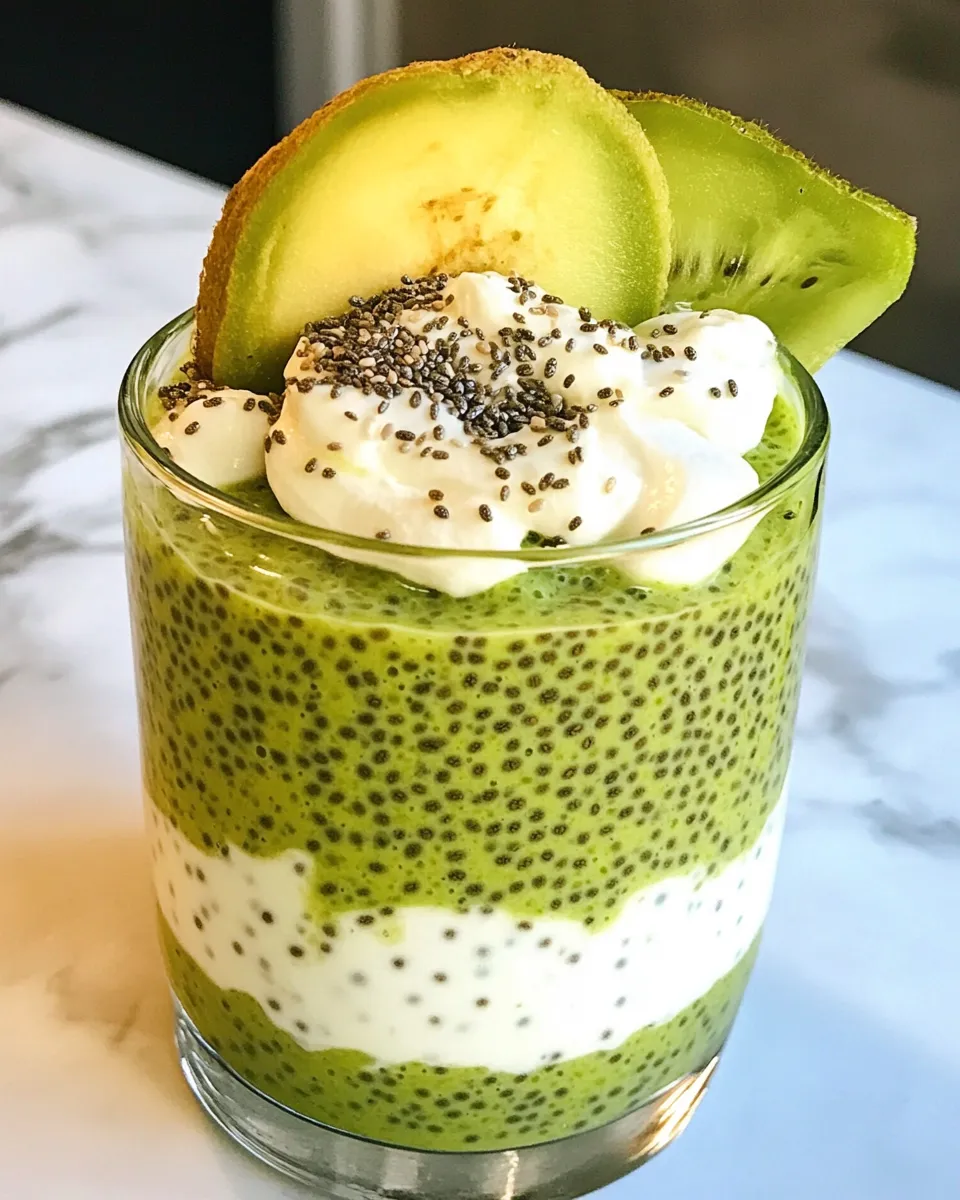 Delicious Matcha Chia Pudding image