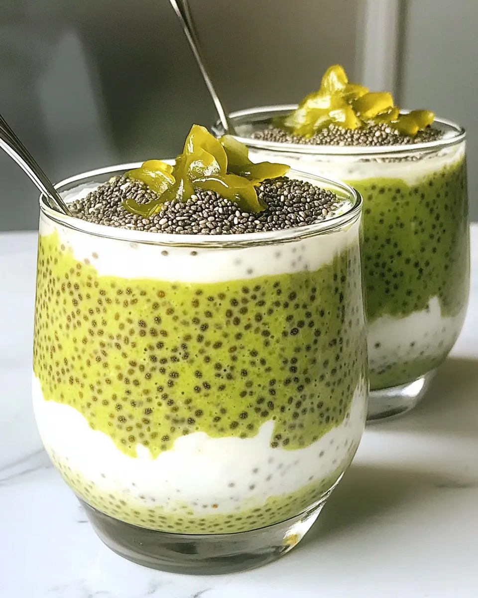 Simple Matcha Chia Pudding recipe photo