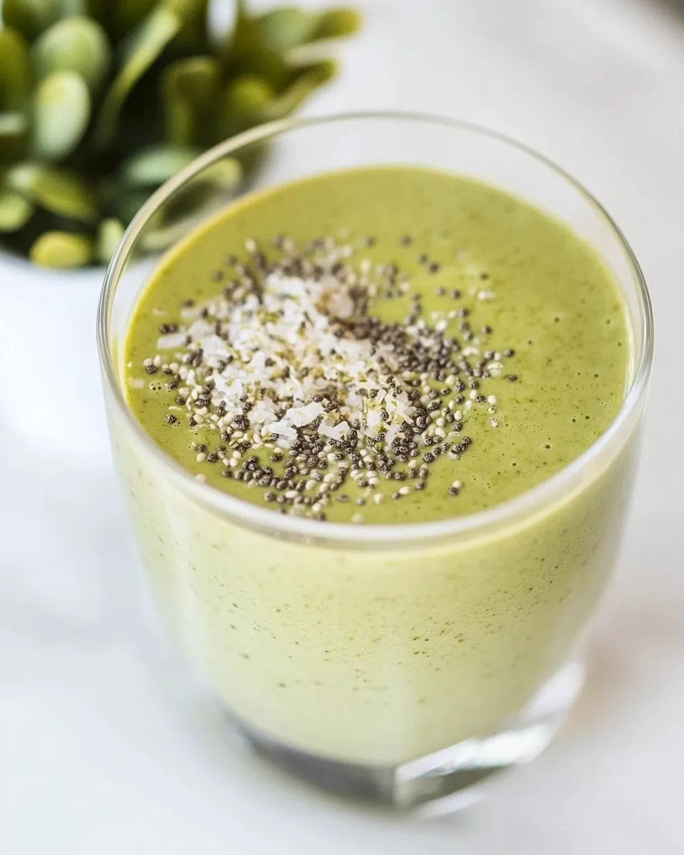 Healthy Matcha and Ginger Overnight Breakfast Shake shot