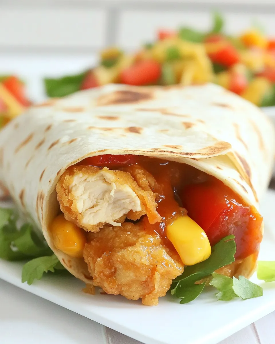 Homemade McDonalds CopyCat Sweet Chili Chicken Wrap photo