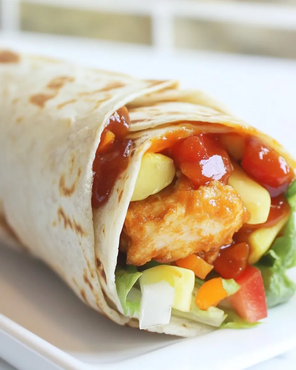 Quick McDonalds CopyCat Sweet Chili Chicken Wrap recipe photo
