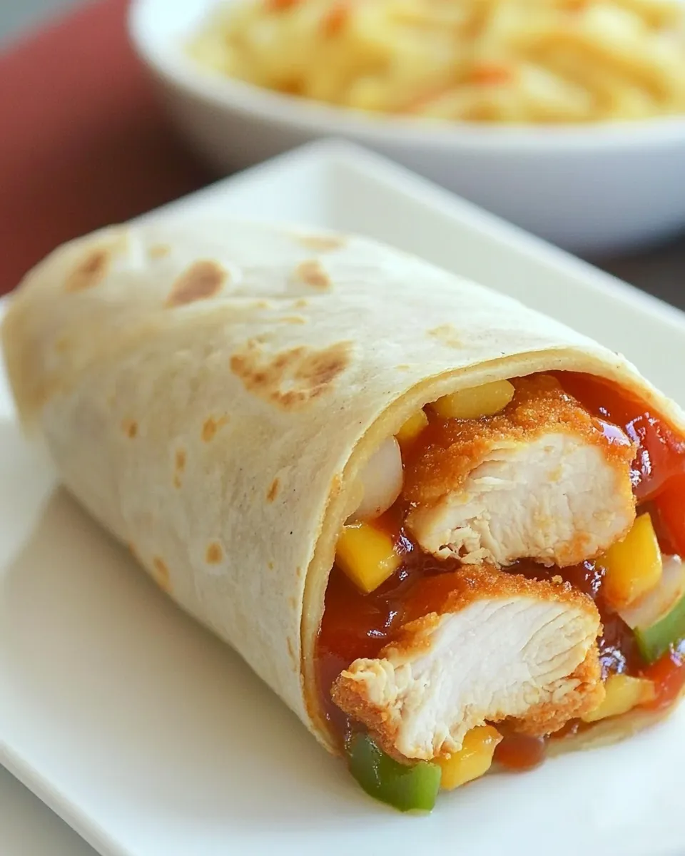 Easy McDonalds CopyCat Sweet Chili Chicken Wrap dish photo