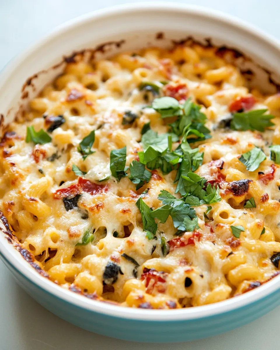 Homemade Mediterranean Macaroni and Cheese image
