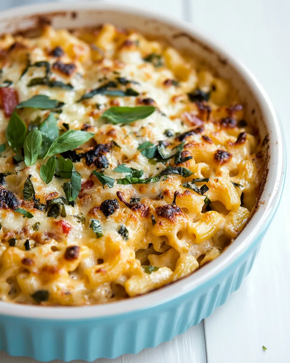 Easy Mediterranean Macaroni and Cheese dish photo