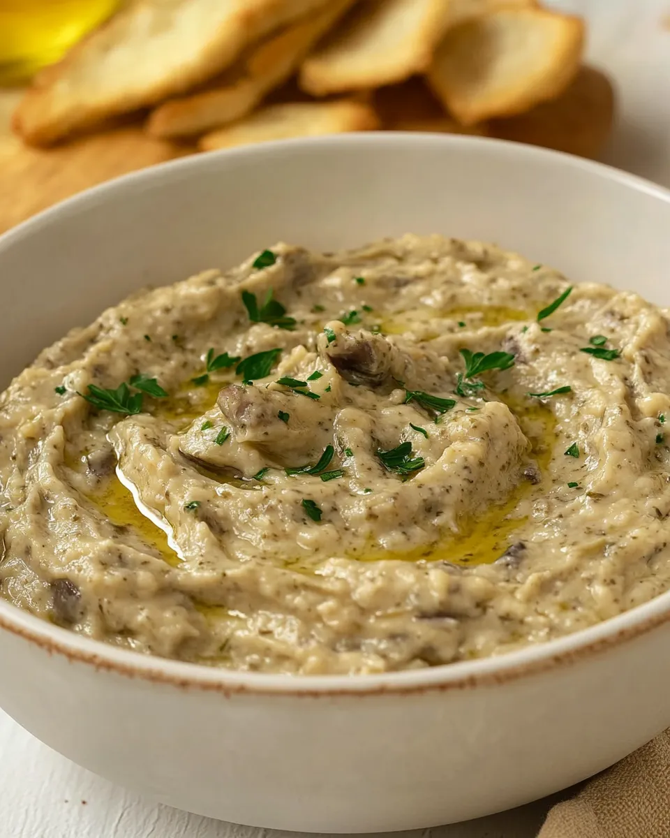 Homemade Melitzanosalata Greek Eggplant Dip photo