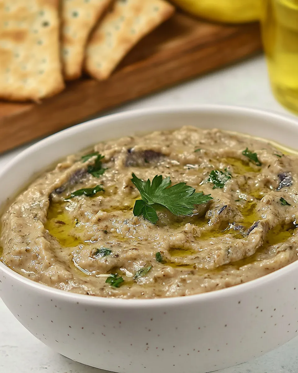 Easy Melitzanosalata Greek Eggplant Dip recipe photo