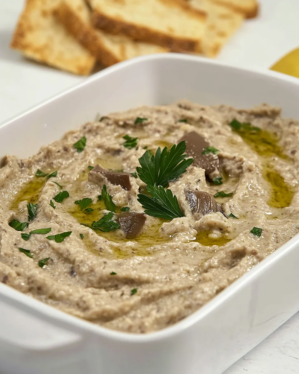 Delicious Melitzanosalata Greek Eggplant Dip shot