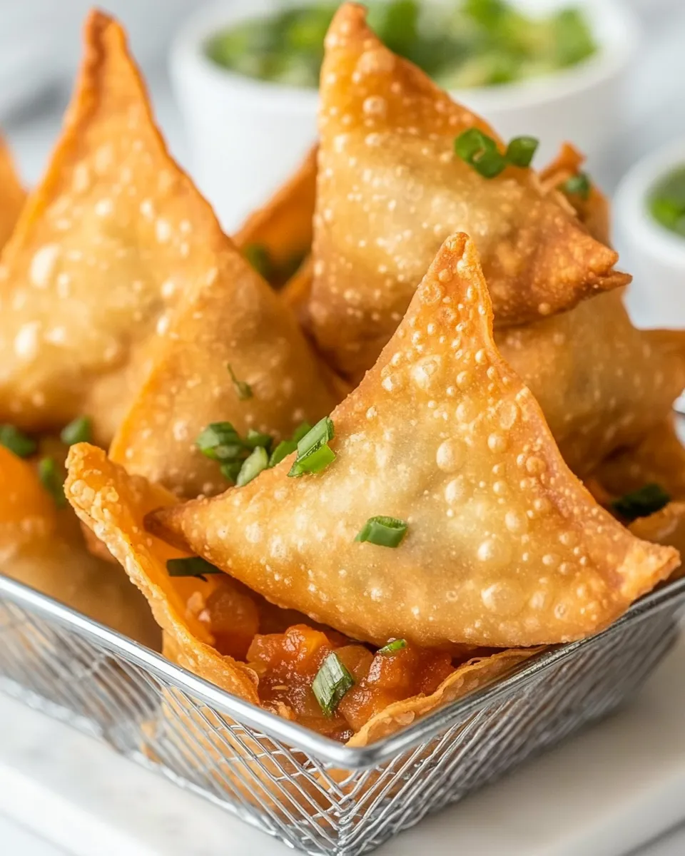 Delicious Mexican Wontons shot