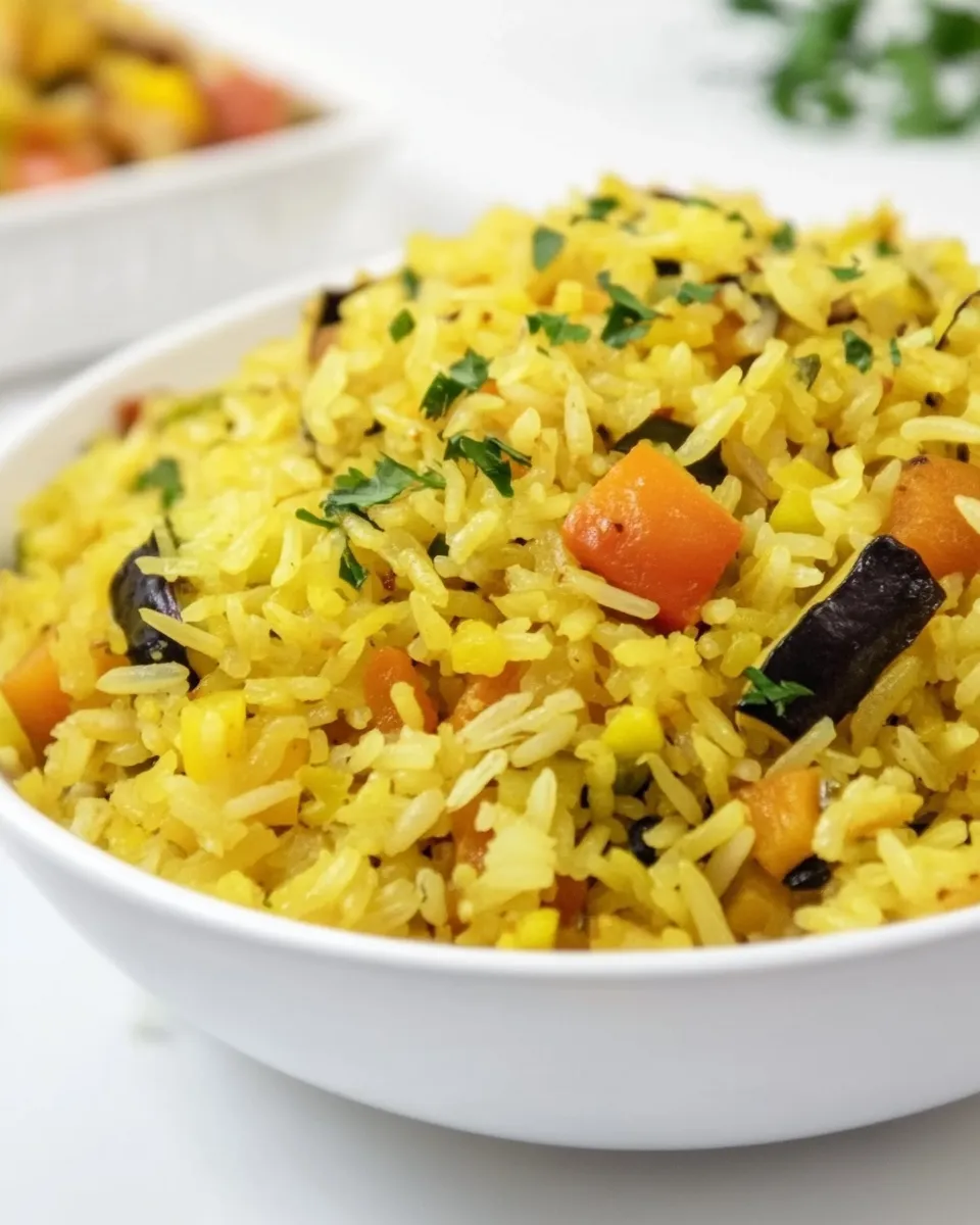 Easy Middle Eastern Roasted Vegetable Rice photo