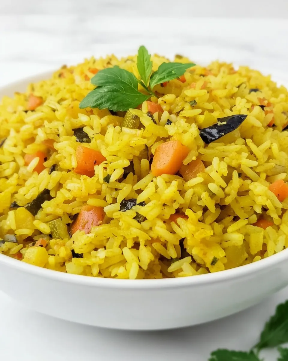 Savory Middle Eastern Roasted Vegetable Rice shot