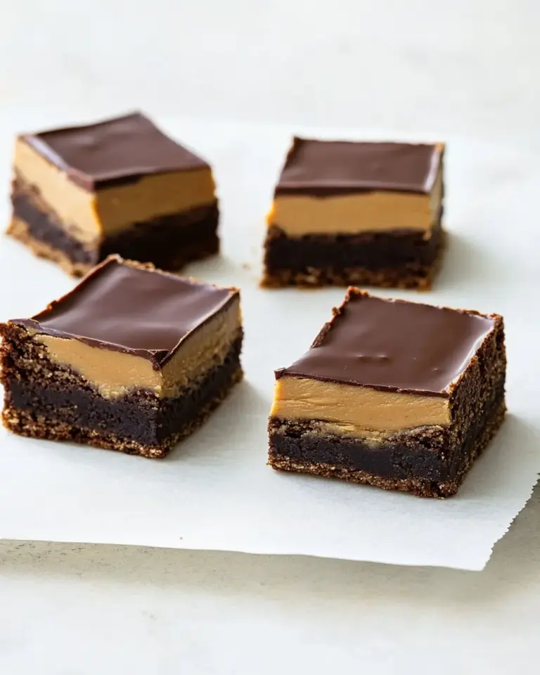 Homemade Milk Chocolate & Peanut Butter Ganache Brownies photo