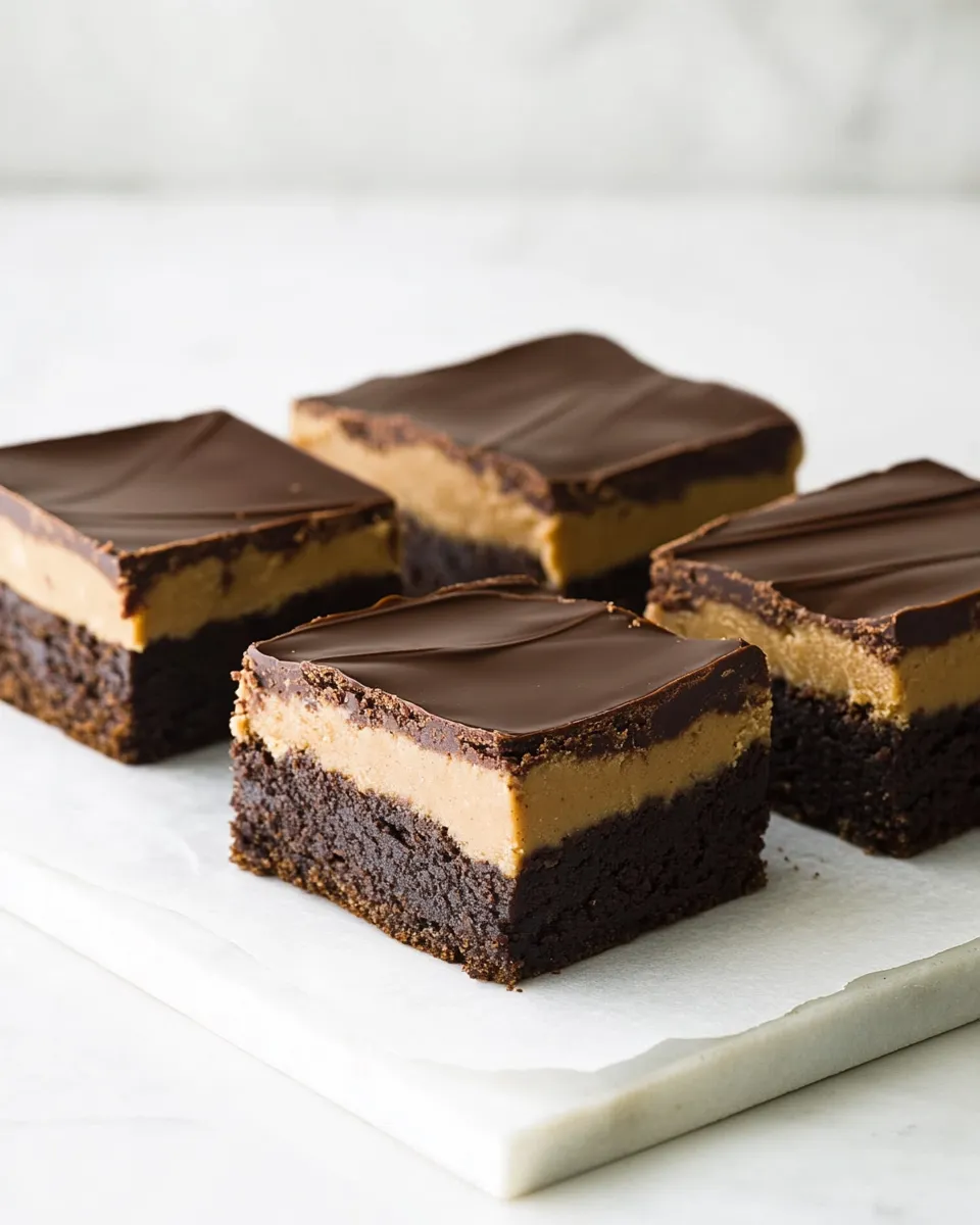 Classic Milk Chocolate & Peanut Butter Ganache Brownies image