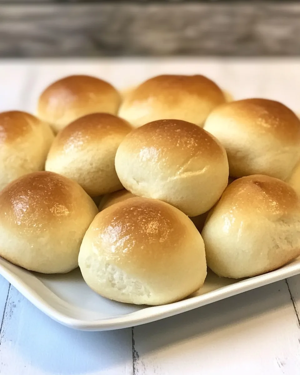 Tasty Mini Milk Bread Rolls shot