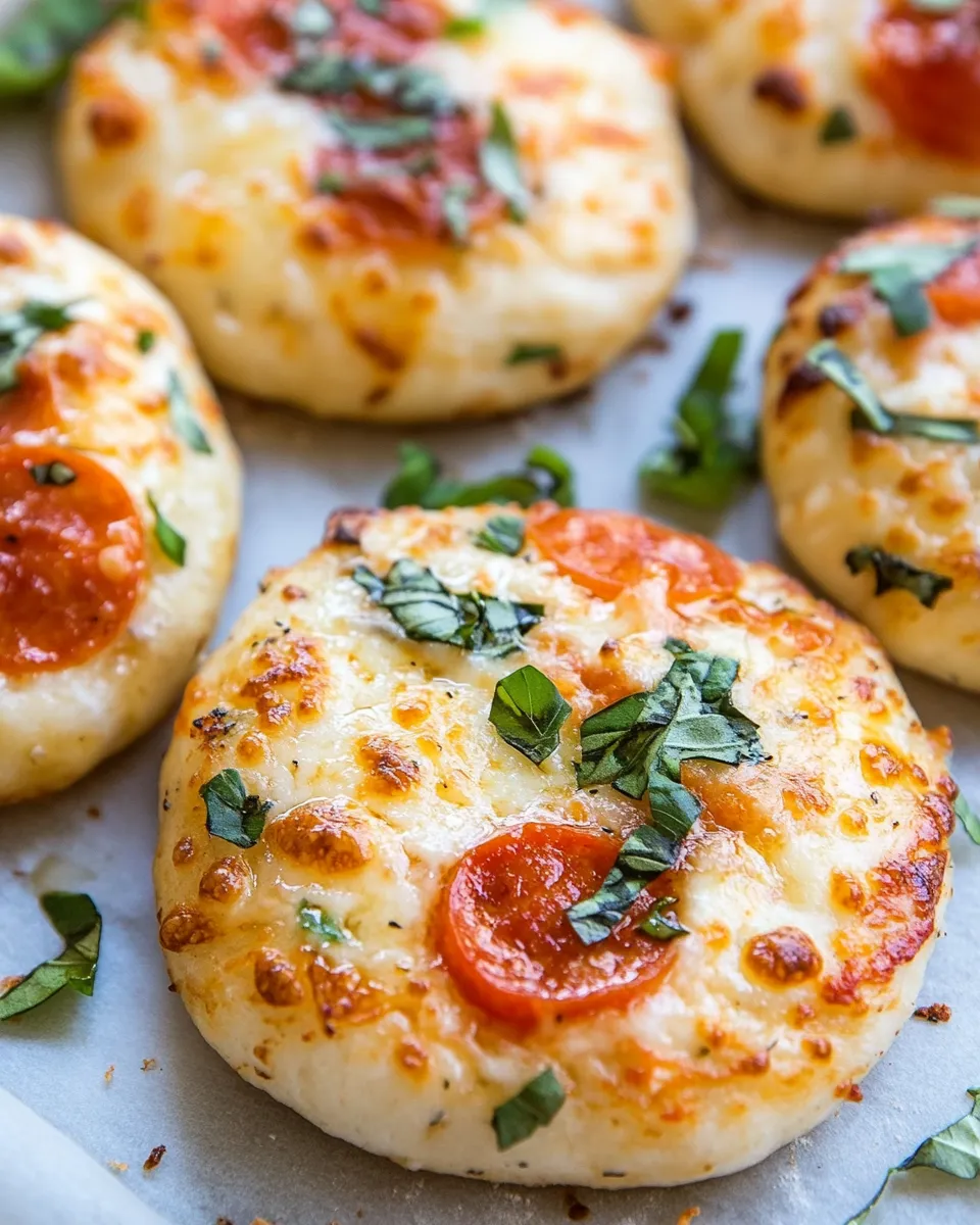 Savory Mini Pizzas shot