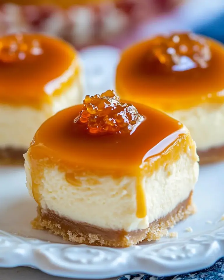 Homemade Mini Salted Caramel Cheesecakes photo