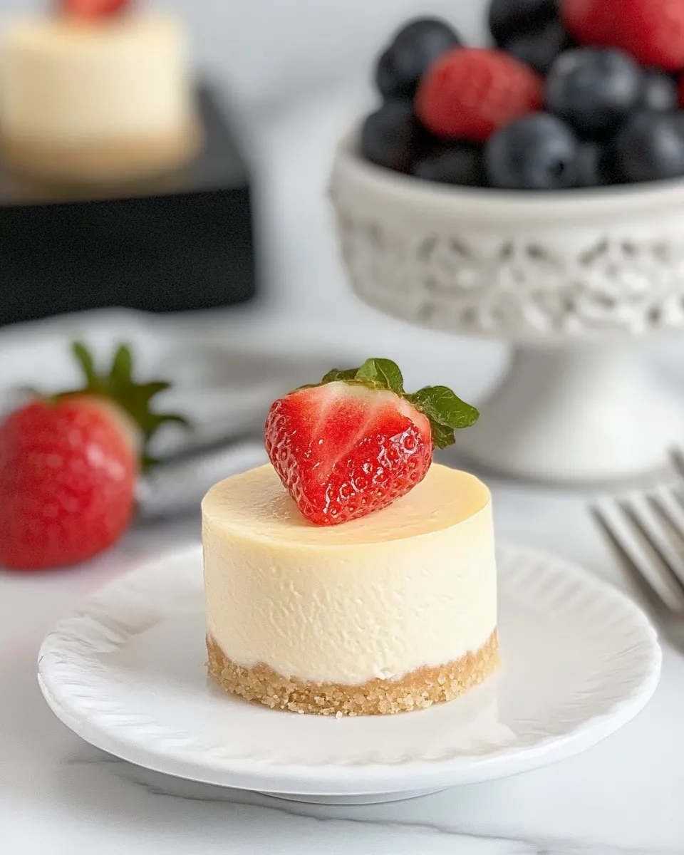 Homemade Mini Vanilla Bean Cheesecakes photo