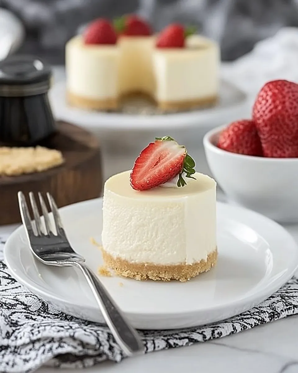 Classic Mini Vanilla Bean Cheesecakes image