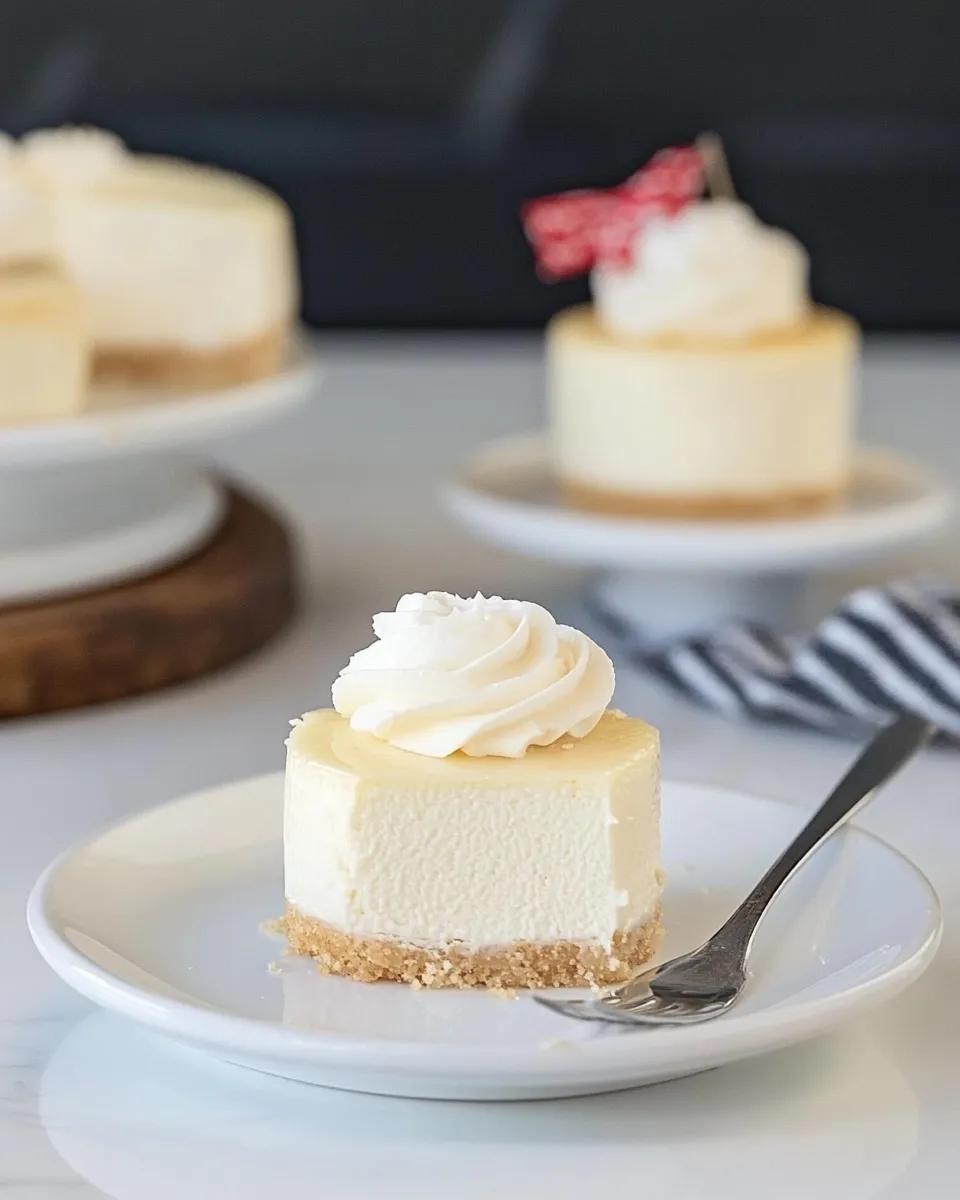 Easy Mini Vanilla Bean Cheesecakes recipe photo