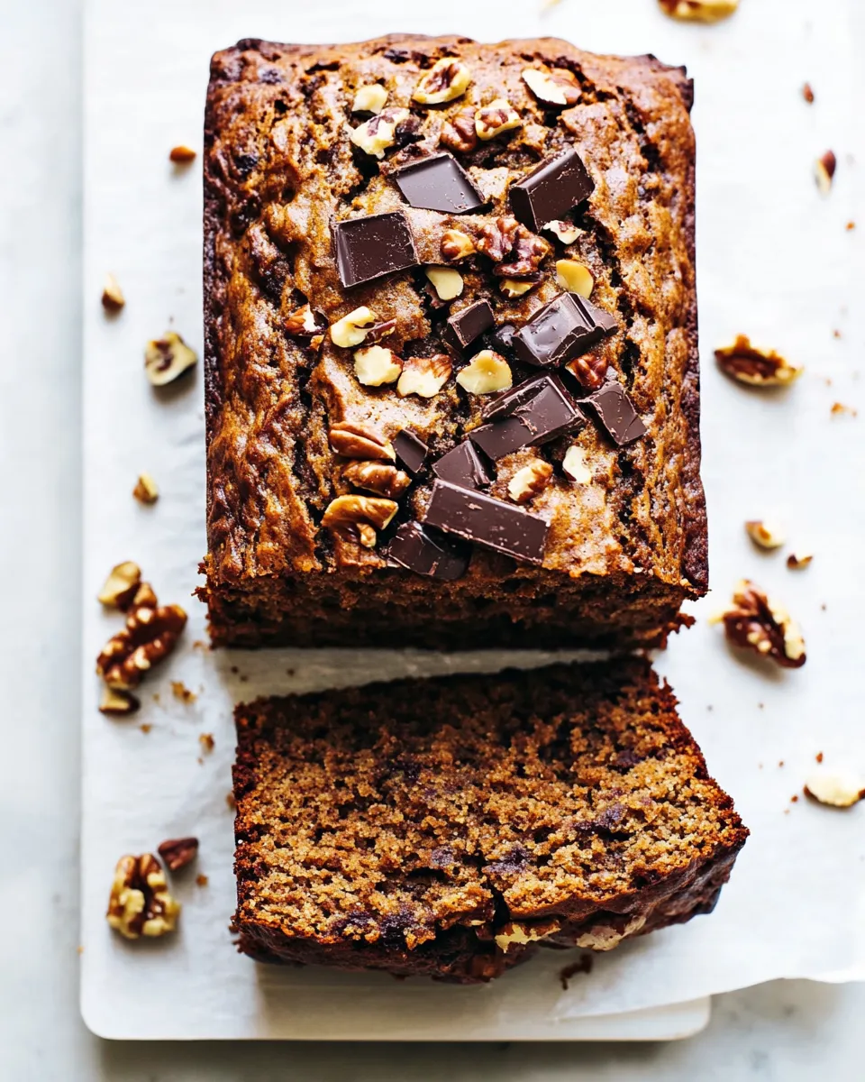 Delicious Moist Vegan Zucchini Bread with Chocolate & Walnuts recipe image