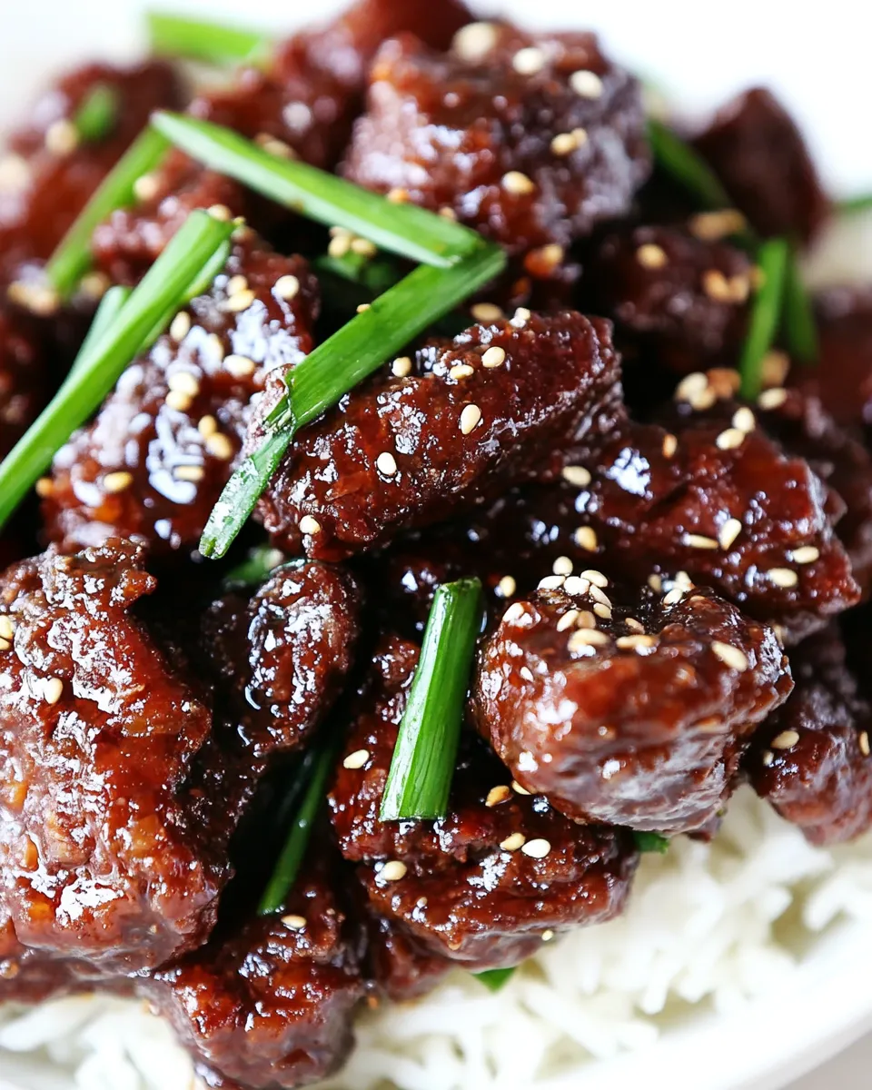 Easy Mongolian Beef Recipe shot