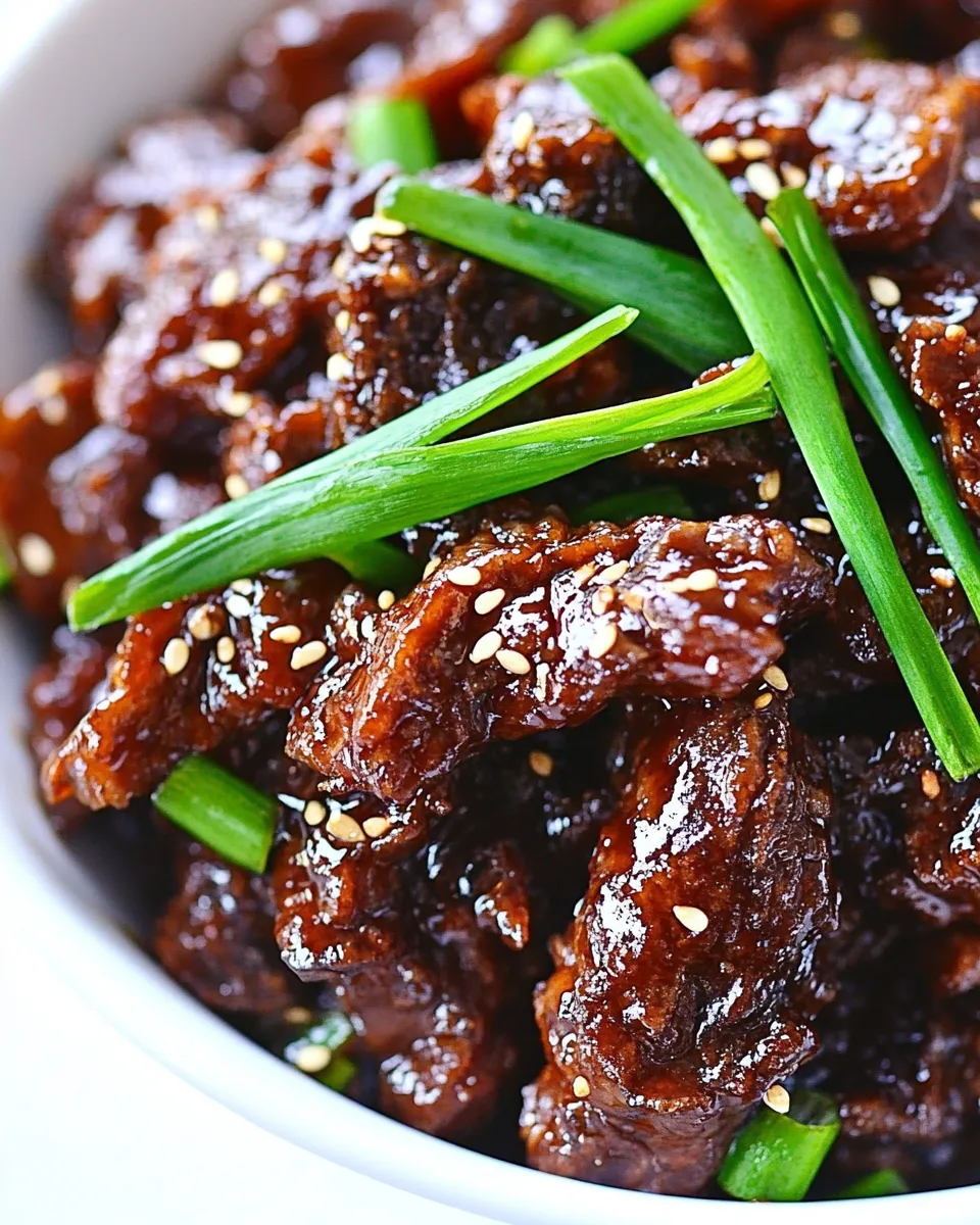 Delicious Mongolian Beef Recipe dish photo