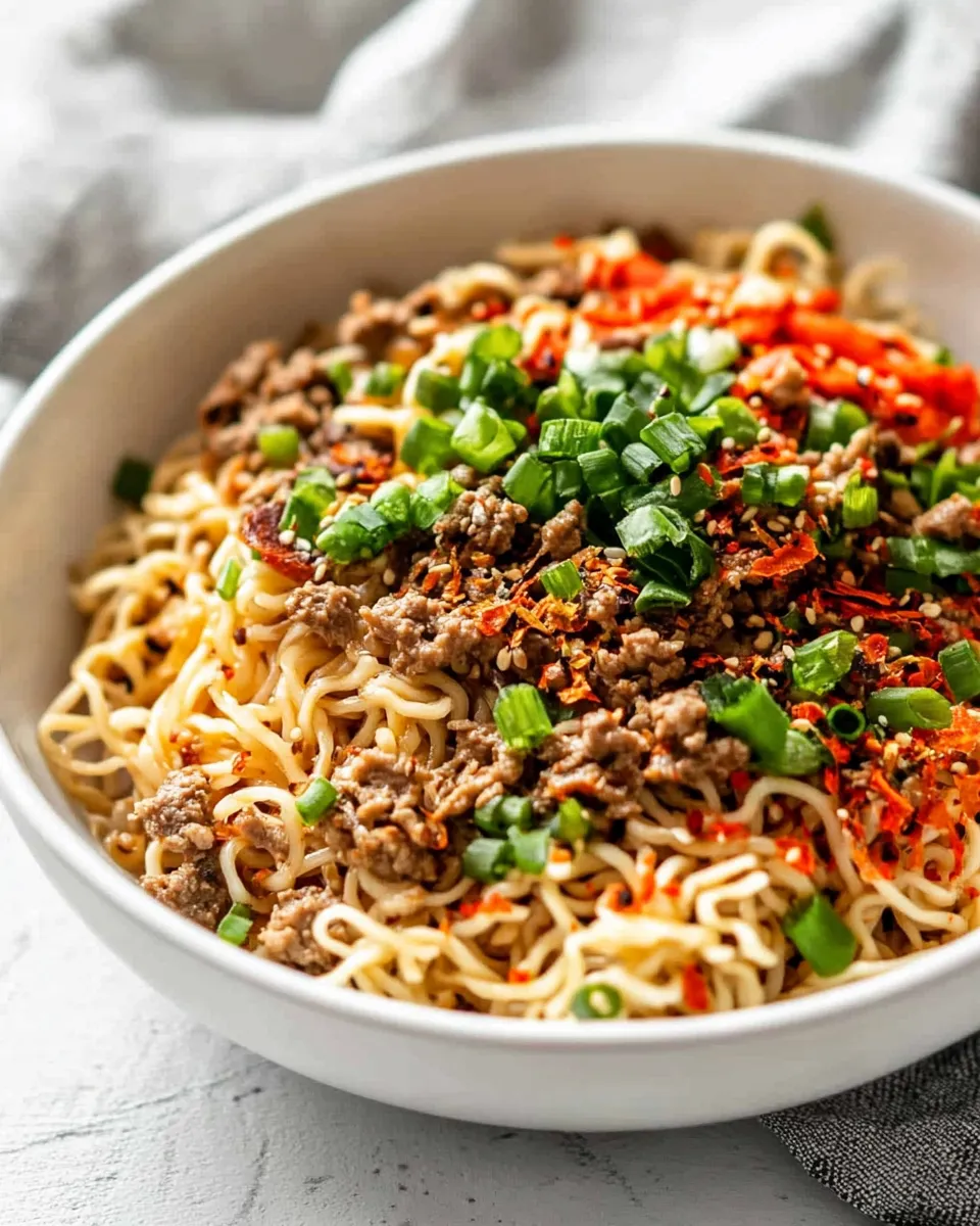 Classic Mongolian Noodles recipe image