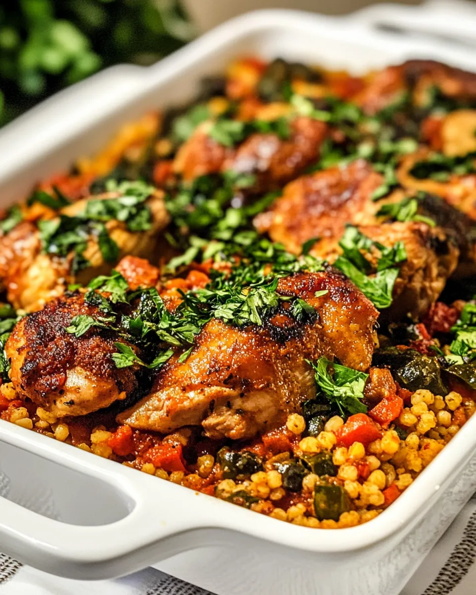 Classic Moroccan Chicken Couscous image