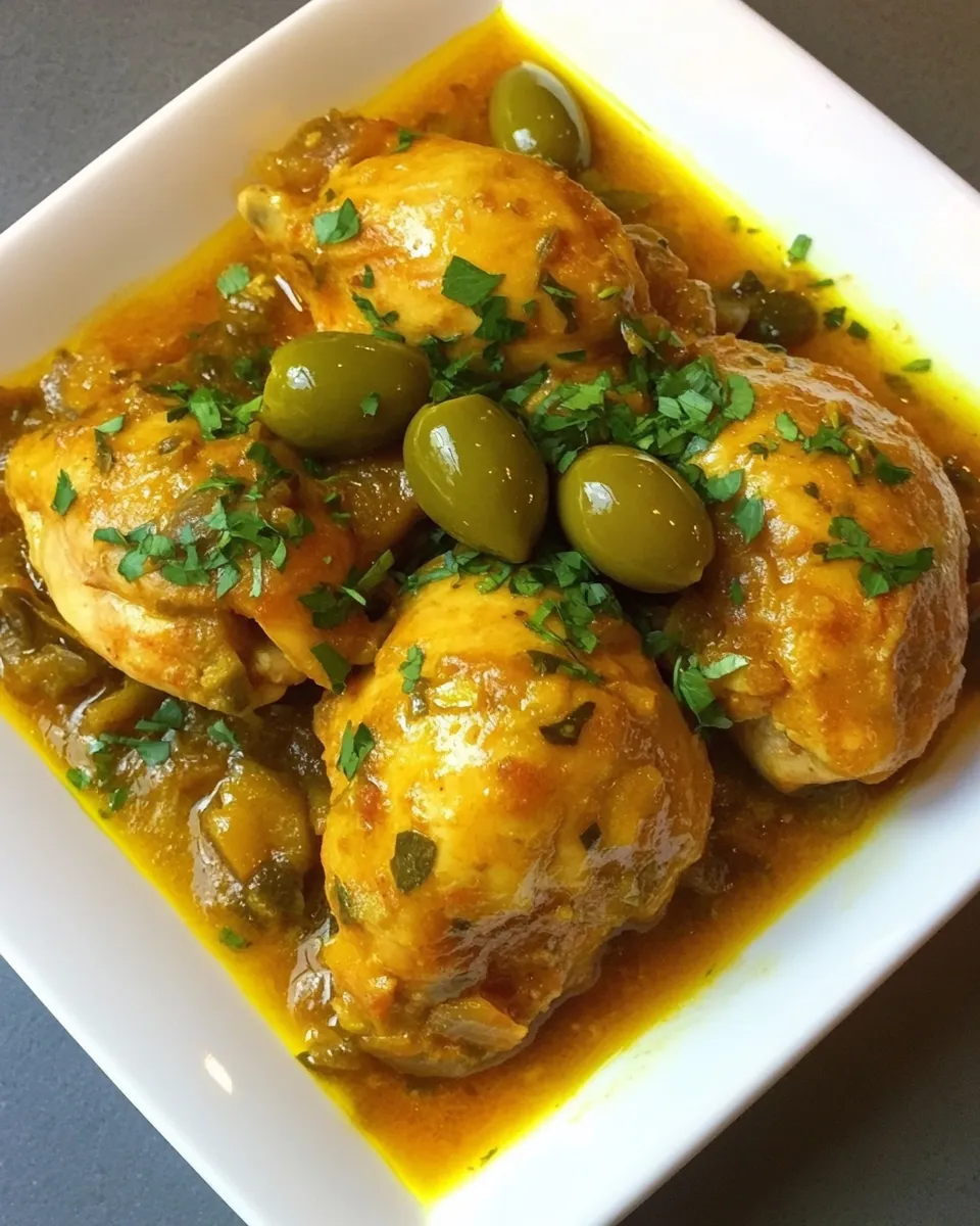Easy Moroccan Lemon Chicken with Olives recipe photo