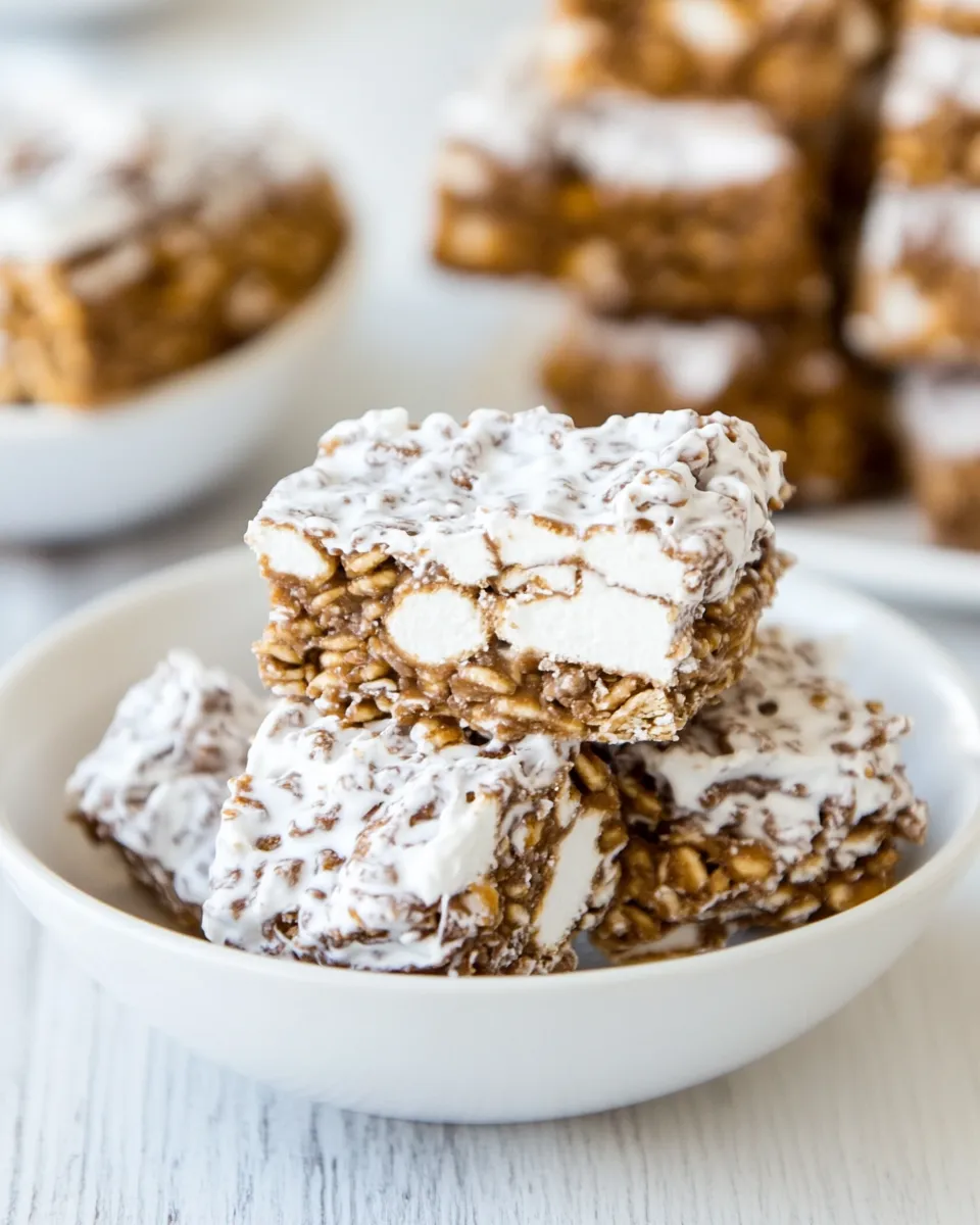 Delicious Muddy Buddy (Puppy Chow) Marshmallow Cereal Treats image