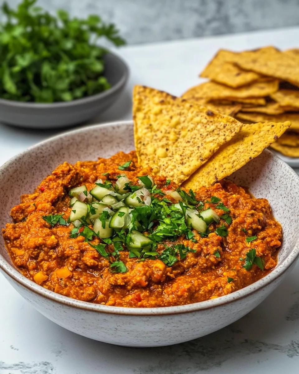 Classic Muhammara: Middle Eastern Red Pepper Dip image