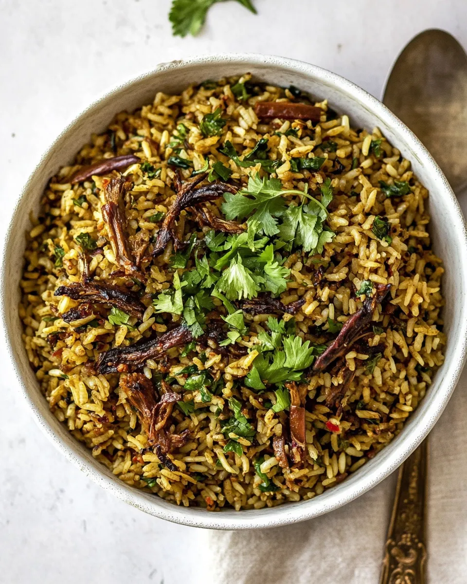 Homemade Mujadara Recipe (Lebanese Rice) photo