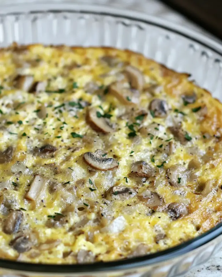 Homemade Mushroom Shallot Frittata photo