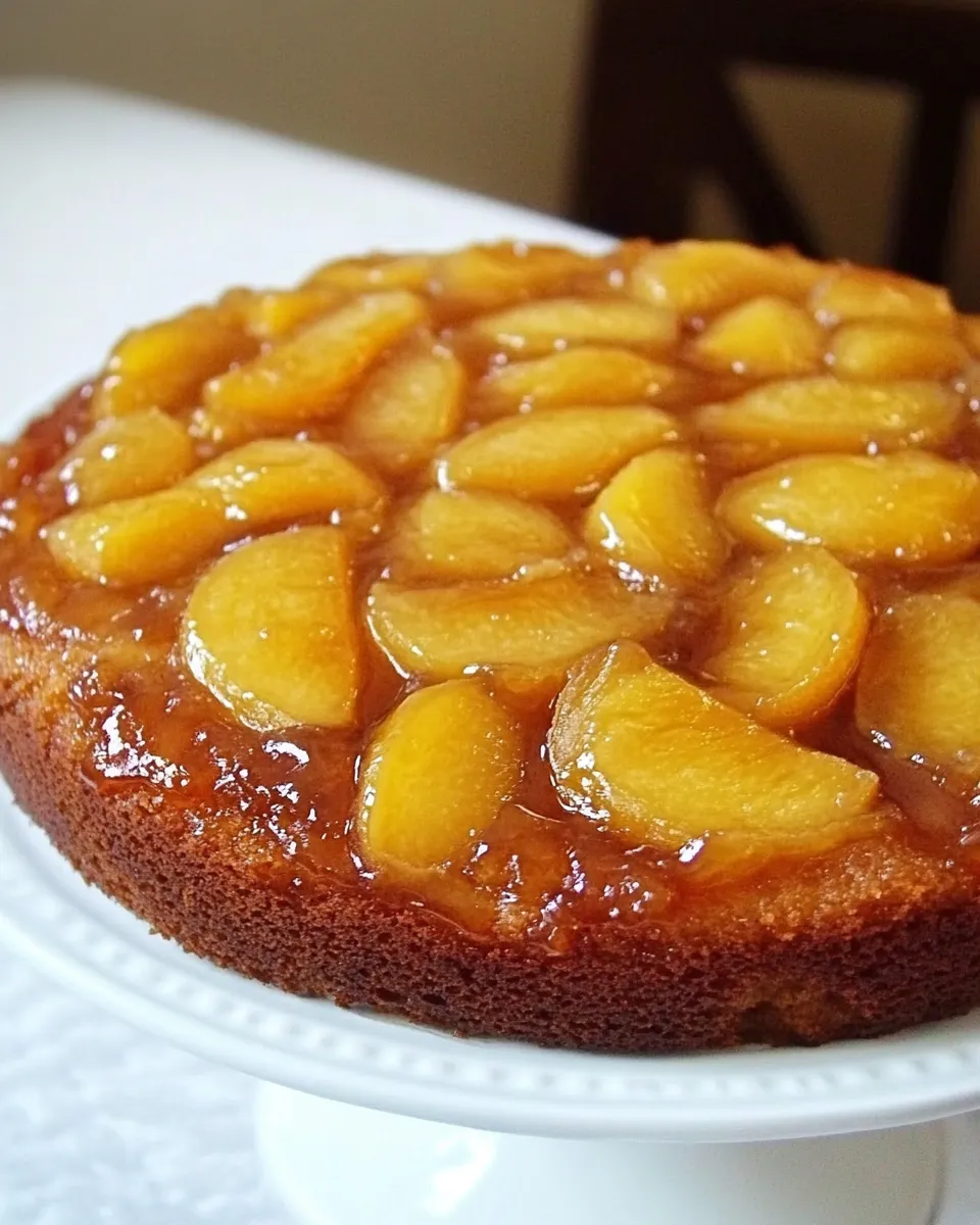 Delicious Nectarine Upside Down Cake Recipe dish photo